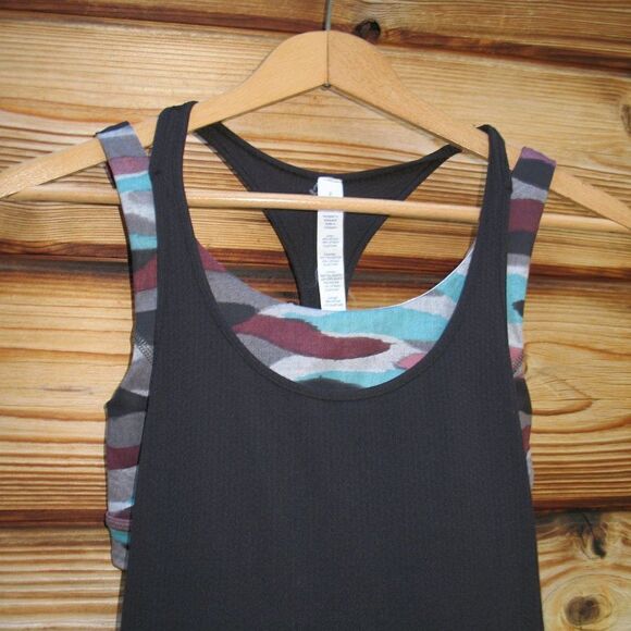 Lululemon All Sport Support Tank Black  Mini Coast Camo Multi - Picture 6 of 11